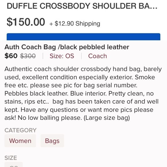 Authentic Coach Bag - Picture 7 of 8